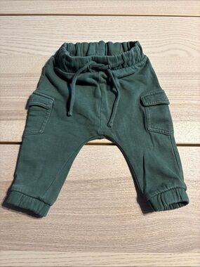 H&M Olive Green Cargo Joggers for Kids